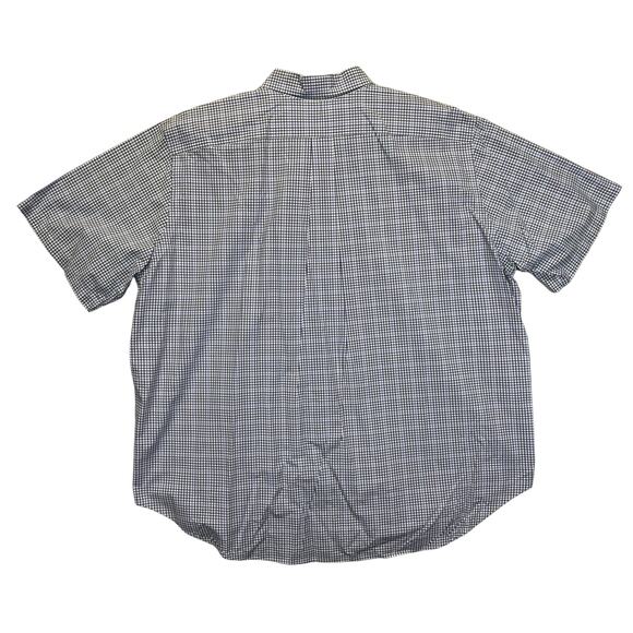 Ralph Lauren Classic Fit 2XB Blue Check Shirt Made in England Short Sleeve - Picture 4 of 16
